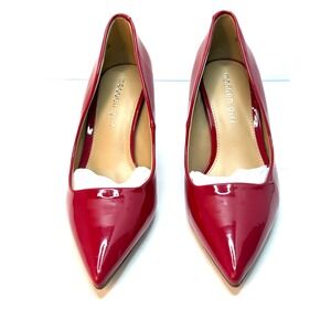 Madden Girl Women's Brynn Pointed-Toe Pumps Red Patent Size 5 NWT and BOX